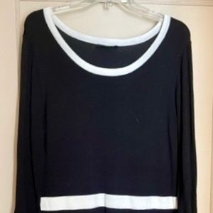 Liz Claiborne, Black & White Dress.  Large